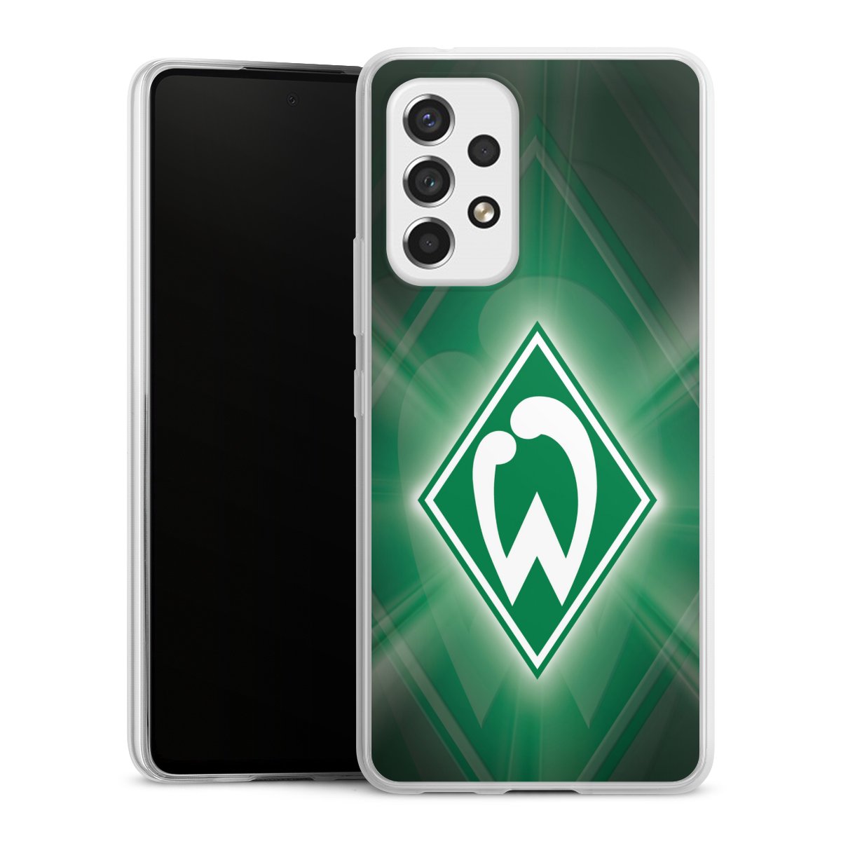 Galaxy A53 5G Handy Slim Case extra dünn Silikon Handyhülle transparent Hülle Sv Werder Bremen Official Licensed Product Coat Of Arms Silikon Slim Case