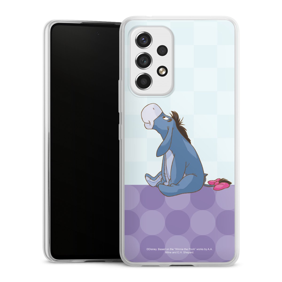 Galaxy A53 5G Handy Slim Case extra dünn Silikon Handyhülle transparent Hülle Disney Donkey Winnie The Pooh Silikon Slim Case