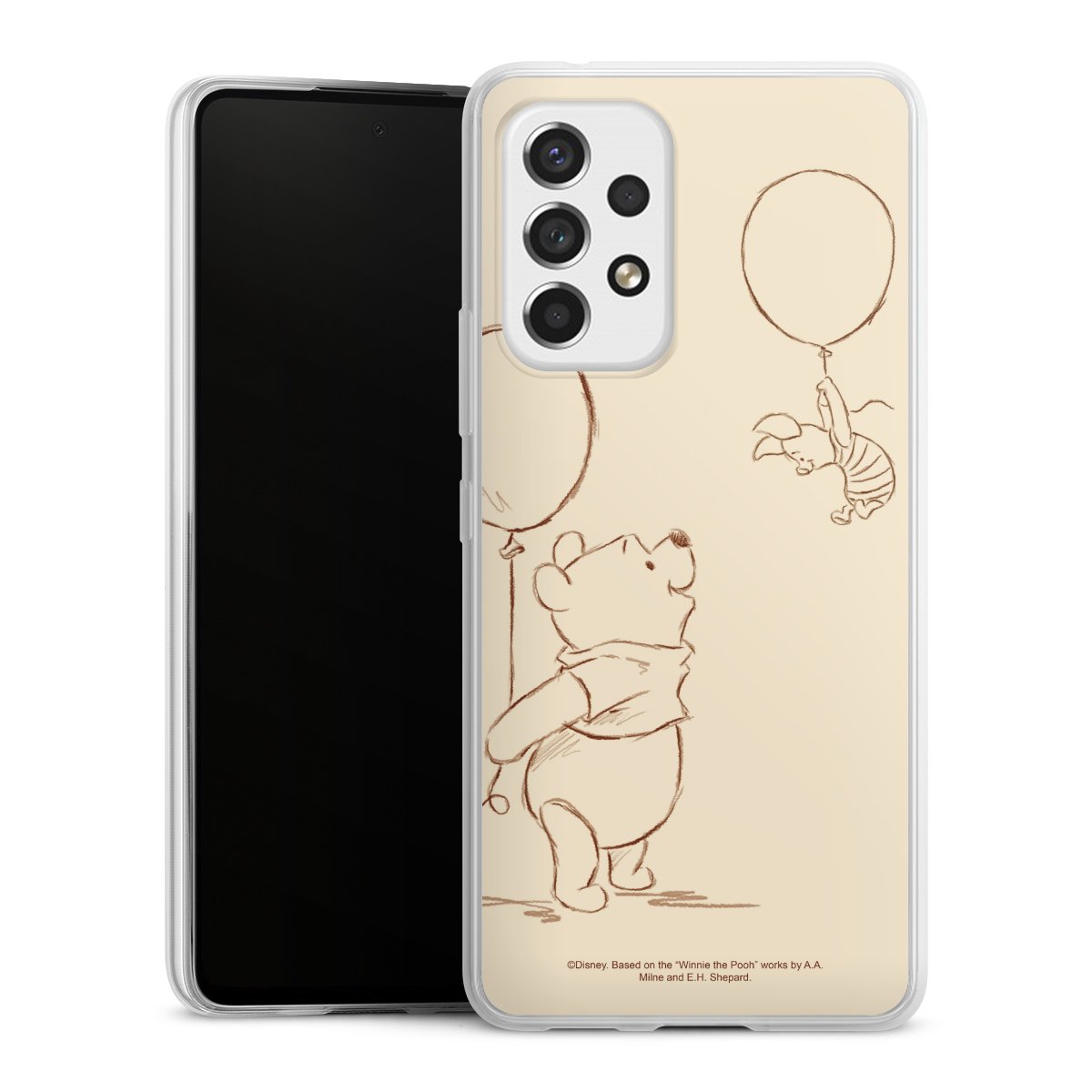 Galaxy A53 5G Handy Slim Case extra dünn Silikon Handyhülle transparent Hülle Official Licensed Product Winnie The Pooh Disney Silikon Slim Case