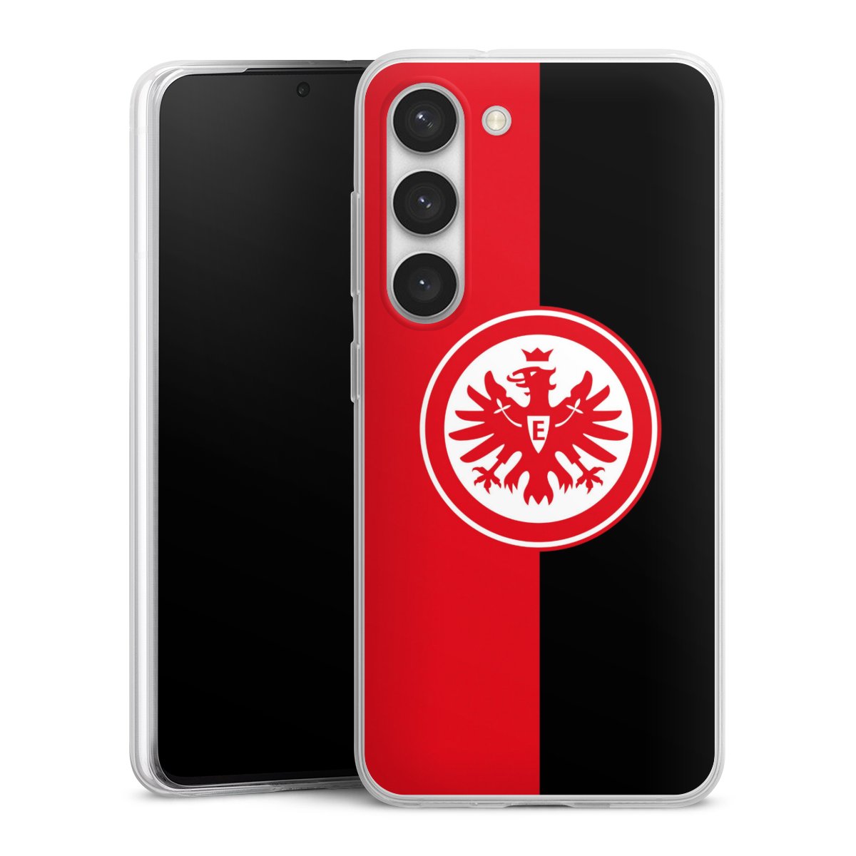 Galaxy S23 Handy Slim Case extra dünn Silikon Handyhülle transparent Hülle Official Licensed Product Eintracht Frankfurt Sge Silikon Slim Case