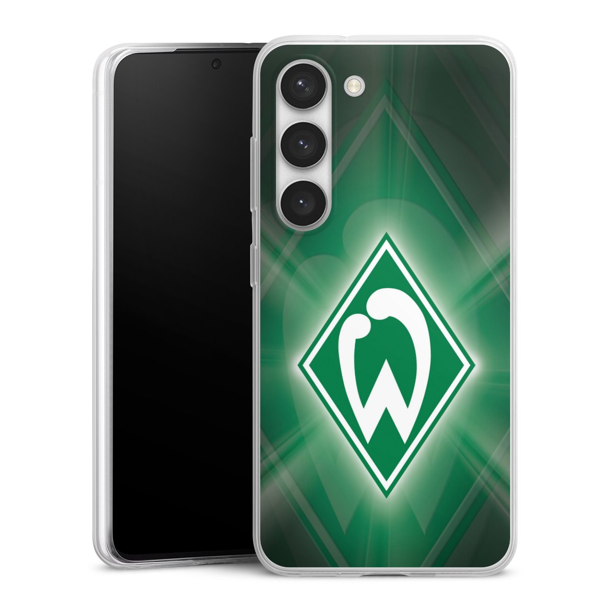 Galaxy S23 Handy Slim Case extra dünn Silikon Handyhülle transparent Hülle Sv Werder Bremen Official Licensed Product Coat Of Arms Silikon Slim Case