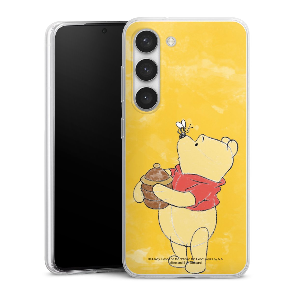 Galaxy S23 Handy Slim Case extra dünn Silikon Handyhülle transparent Hülle Official Licensed Product Winnie The Pooh Disney Silikon Slim Case