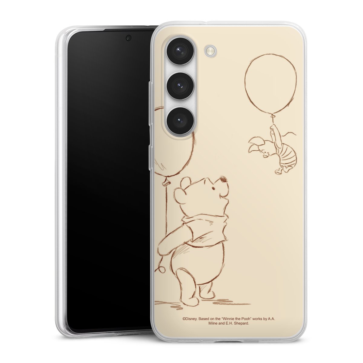 Galaxy S23 Handy Slim Case extra dünn Silikon Handyhülle transparent Hülle Official Licensed Product Winnie The Pooh Disney Silikon Slim Case