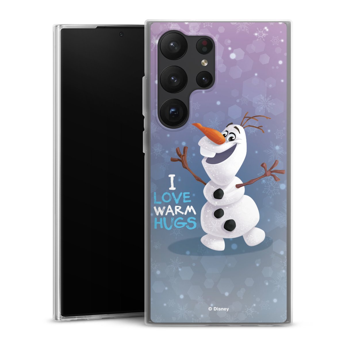 Galaxy S23 Ultra Handy Slim Case extra dünn Silikon Handyhülle transparent Hülle Frozen Frozen Olaf Official Licensed Product Silikon Slim Case