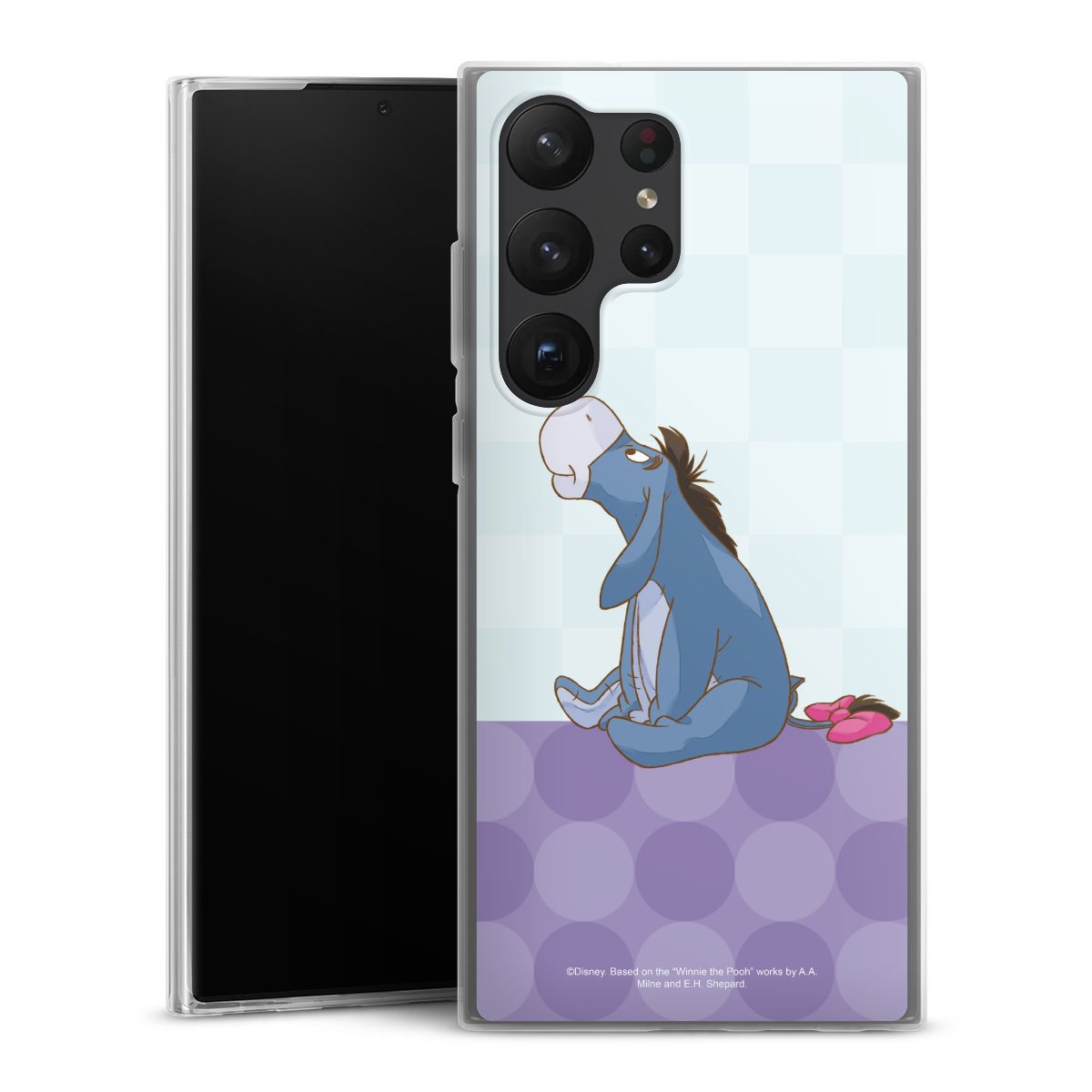 Galaxy S23 Ultra Handy Slim Case extra dünn Silikon Handyhülle transparent Hülle Disney Donkey Winnie The Pooh Silikon Slim Case