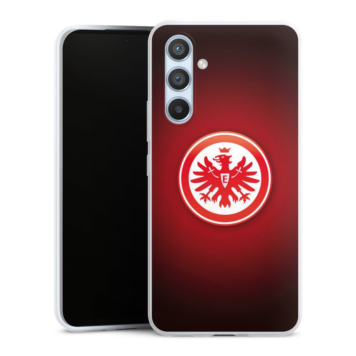 Galaxy A54 5G Handy Slim Case extra dünn Silikon Handyhülle transparent Hülle Eintracht Frankfurt Official Licensed Product Coat Of Arms Silikon Slim Case