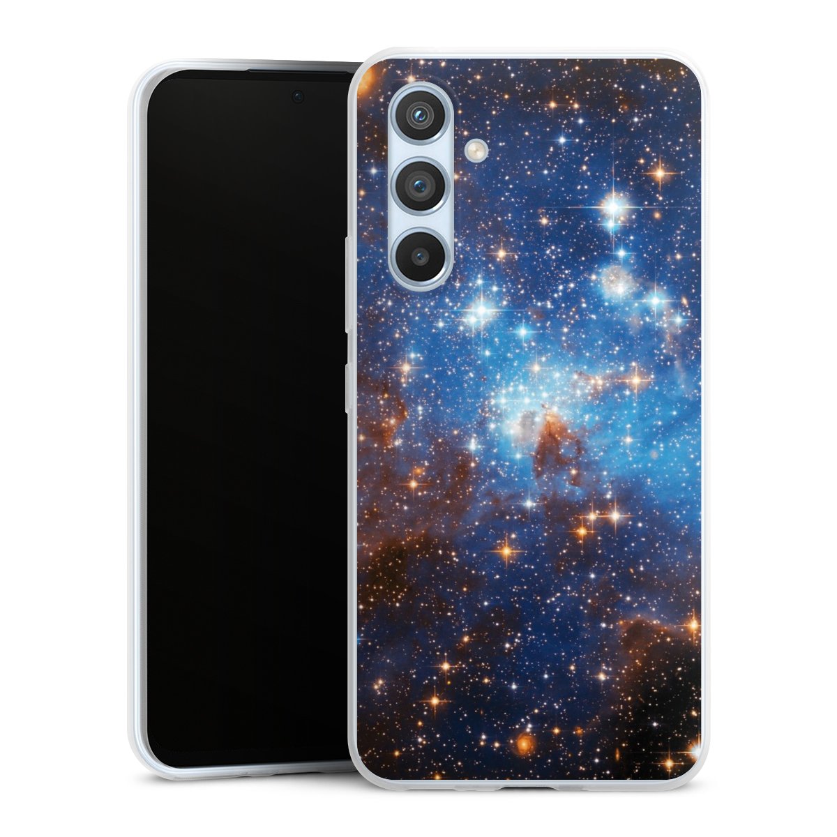 Galaxy A54 5G Handy Slim Case extra dünn Silikon Handyhülle transparent Hülle Star Weltall Galaxy Silikon Slim Case