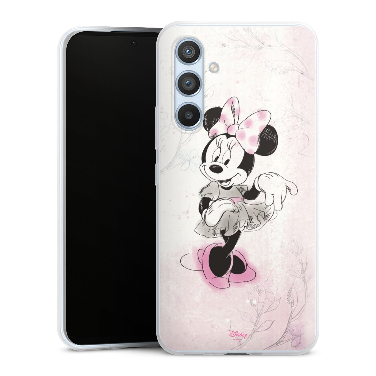 Galaxy A54 5G Handy Slim Case extra dünn Silikon Handyhülle transparent Hülle Disney Minnie Mouse Vintage Silikon Slim Case