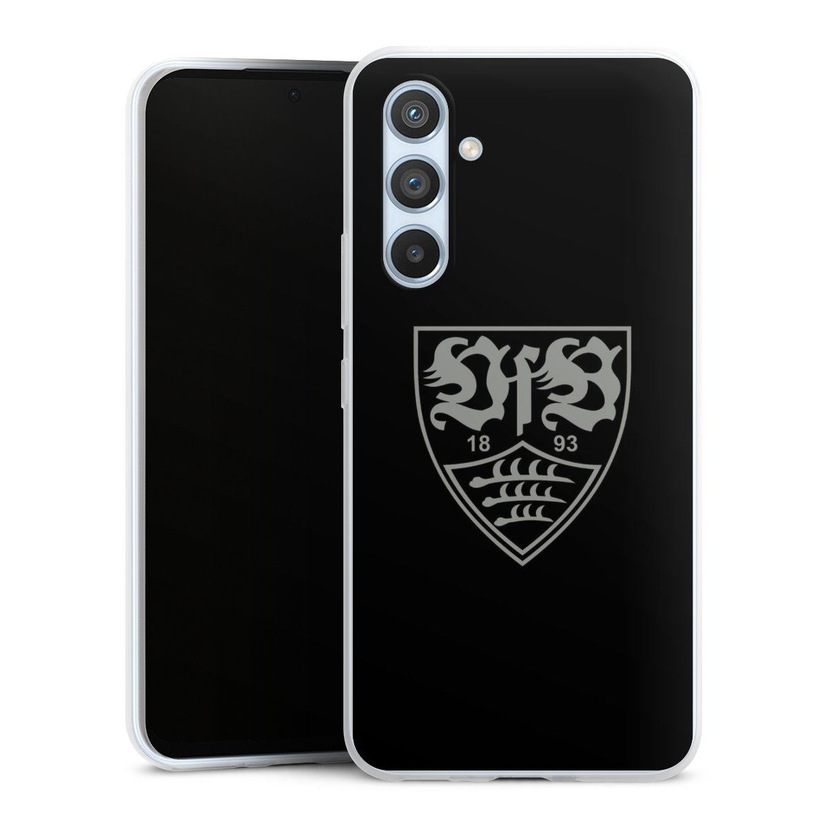 Galaxy A54 5G Handy Slim Case extra dünn Silikon Handyhülle transparent Hülle Official Licensed Product Vfb Stuttgart Silikon Slim Case