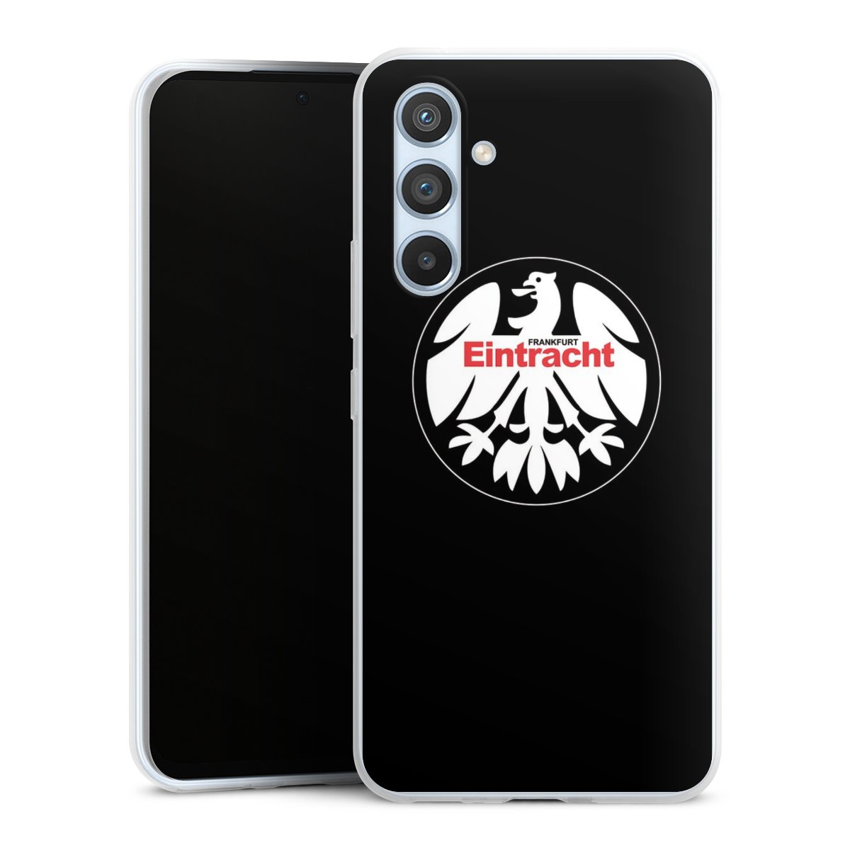 Galaxy A54 5G Handy Slim Case extra dünn Silikon Handyhülle transparent Hülle Official Licensed Product Eintracht Frankfurt Sge Silikon Slim Case