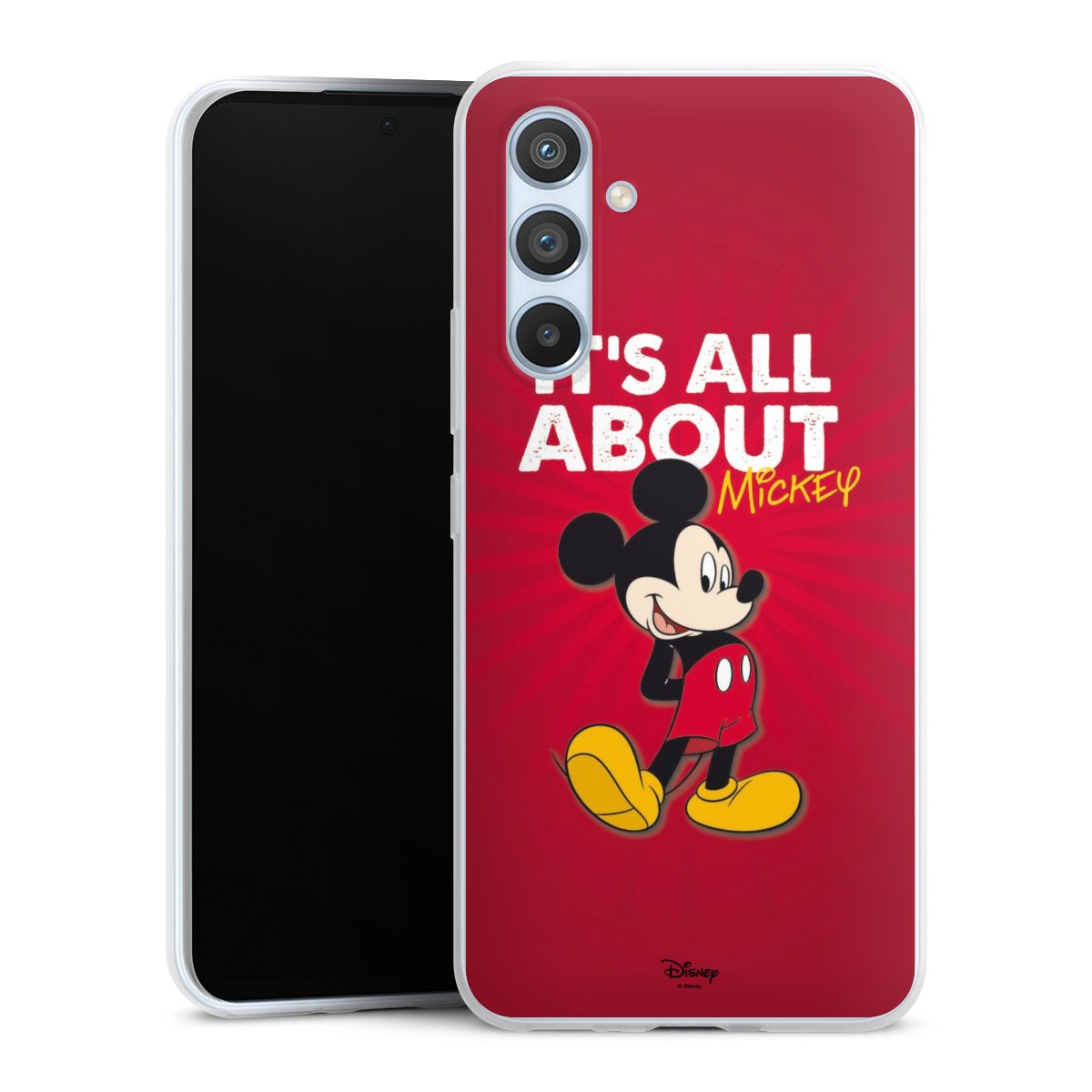 Galaxy A54 5G Handy Slim Case extra dünn Silikon Handyhülle transparent Hülle Mouse Disney Official Licensed Product Silikon Slim Case