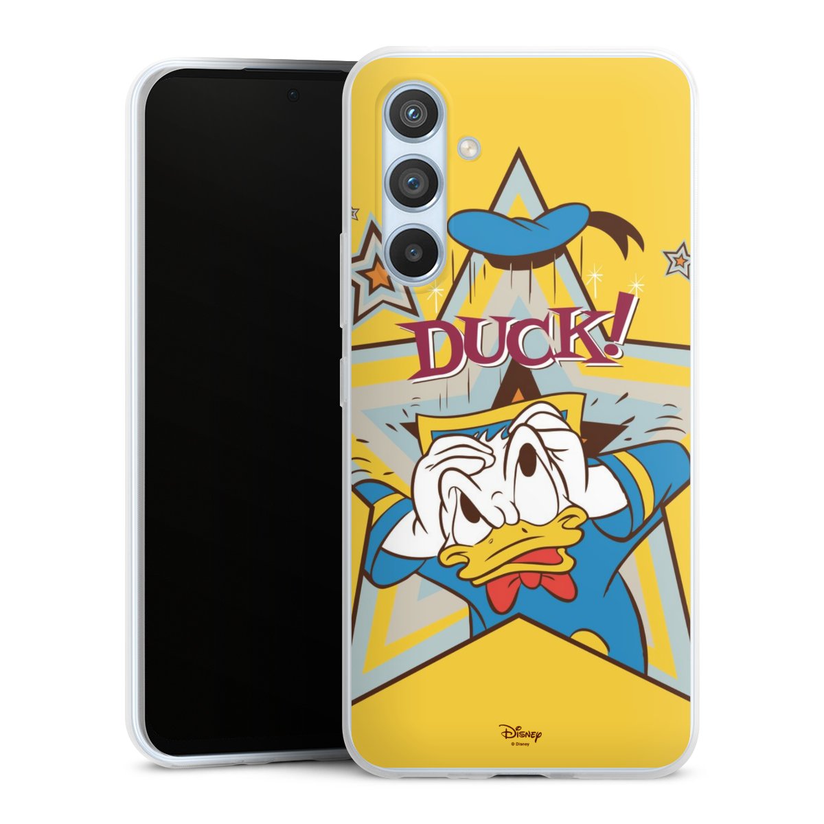 Galaxy A54 5G Handy Slim Case extra dünn Silikon Handyhülle transparent Hülle Official Licensed Product Donald Duck Disney Silikon Slim Case