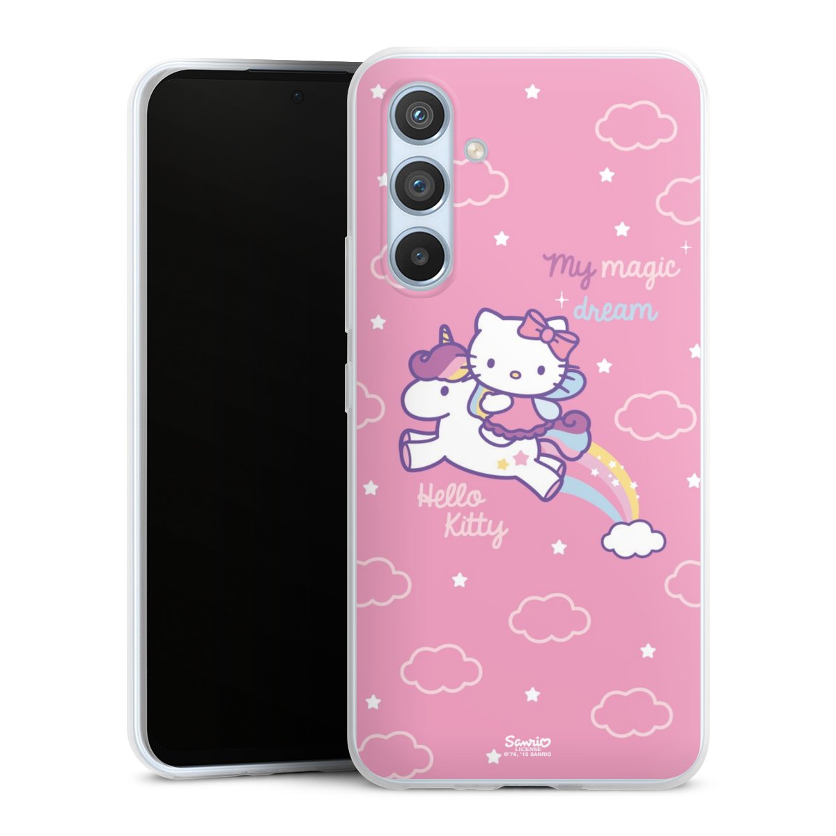 Galaxy A54 5G Handy Slim Case extra dünn Silikon Handyhülle transparent Hülle Einhorn Official Licensed Product Hello Kitty Silikon Slim Case