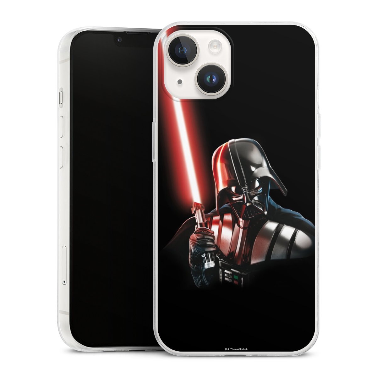 iPhone 14 Handy Slim Case extra dünn Silikon Handyhülle transparent Hülle Star Wars Merchandise Darth Vader Silikon Slim Case