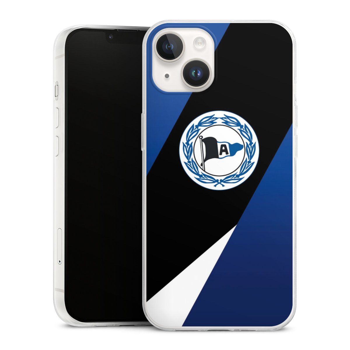 iPhone 14 Handy Slim Case extra dünn Silikon Handyhülle transparent Hülle Official Licensed Product Arminia Bielefeld Dsc Silikon Slim Case