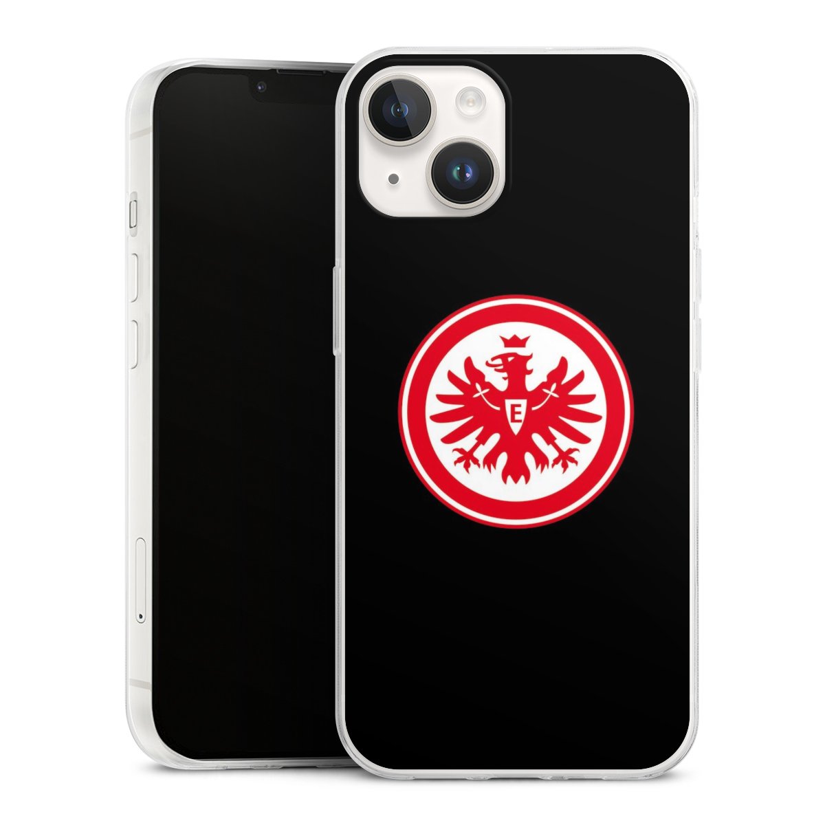 iPhone 14 Handy Slim Case extra dünn Silikon Handyhülle transparent Hülle Eintracht Frankfurt Sge Eagle Silikon Slim Case