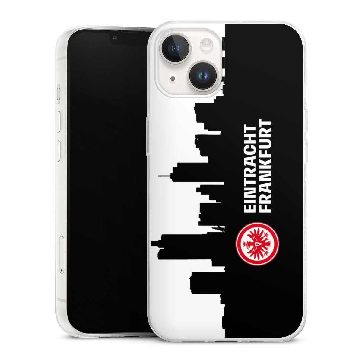 iPhone 14 Handy Slim Case extra dünn Silikon Handyhülle transparent Hülle Sge Eintracht Frankfurt Official Licensed Product Silikon Slim Case