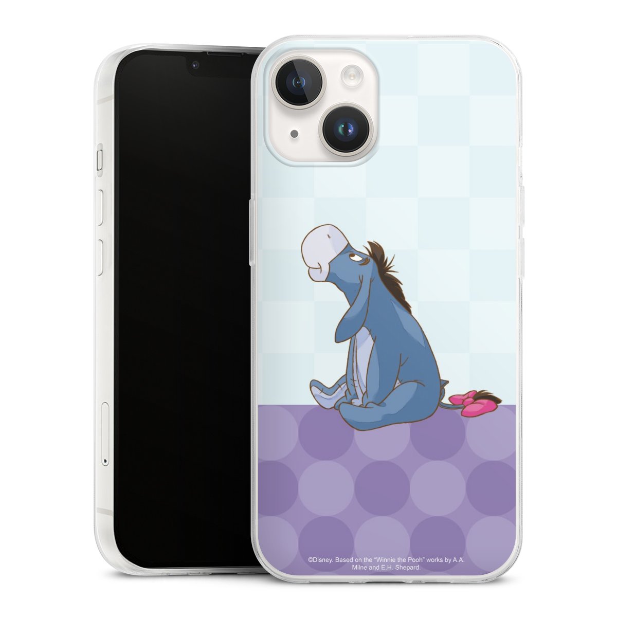 iPhone 14 Handy Slim Case extra dünn Silikon Handyhülle transparent Hülle Disney Donkey Winnie The Pooh Silikon Slim Case