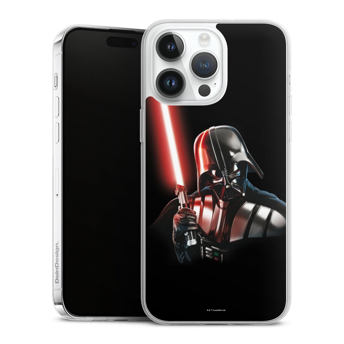 iPhone 14 Pro Max Handy Slim Case extra dünn Silikon Handyhülle transparent Hülle Star Wars Merchandise Darth Vader Silikon Slim Case