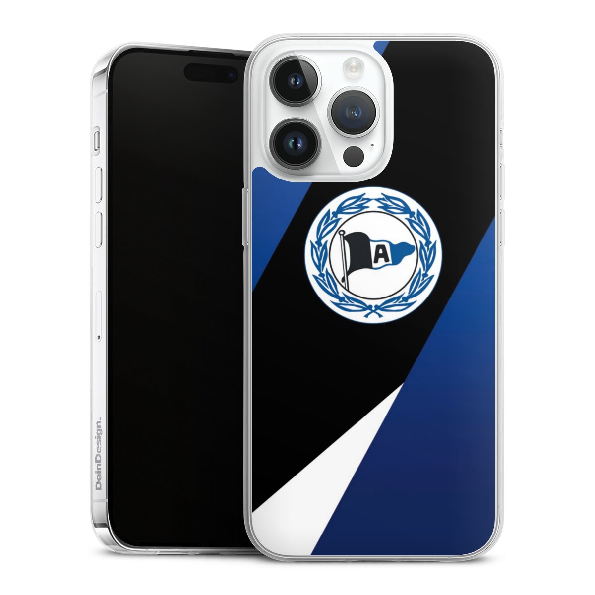 iPhone 14 Pro Max Handy Slim Case extra dünn Silikon Handyhülle transparent Hülle Official Licensed Product Arminia Bielefeld Dsc Silikon Slim Case