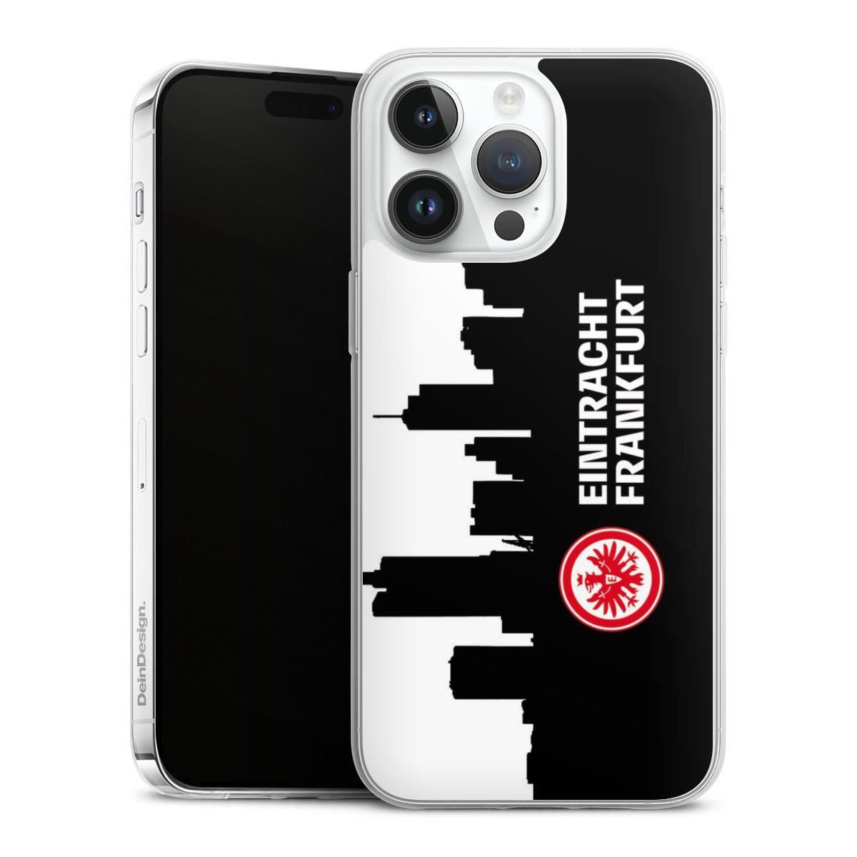 iPhone 14 Pro Max Handy Slim Case extra dünn Silikon Handyhülle transparent Hülle Sge Eintracht Frankfurt Official Licensed Product Silikon Slim Case