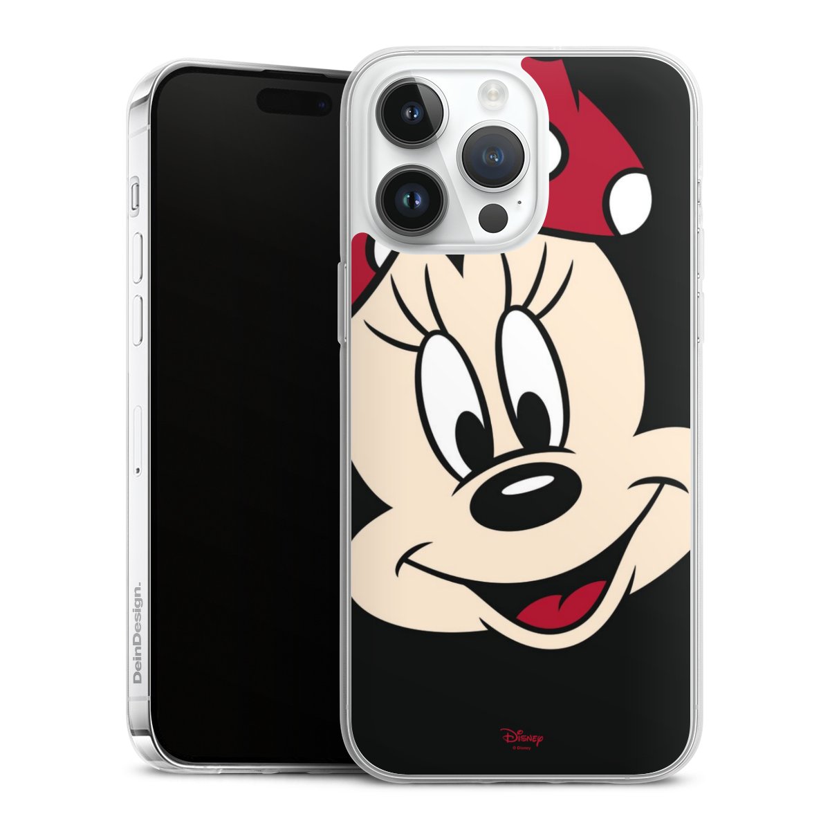 iPhone 14 Pro Max Handy Slim Case extra dünn Silikon Handyhülle transparent Hülle Minnie Mouse Official Licensed Product Disney Silikon Slim Case