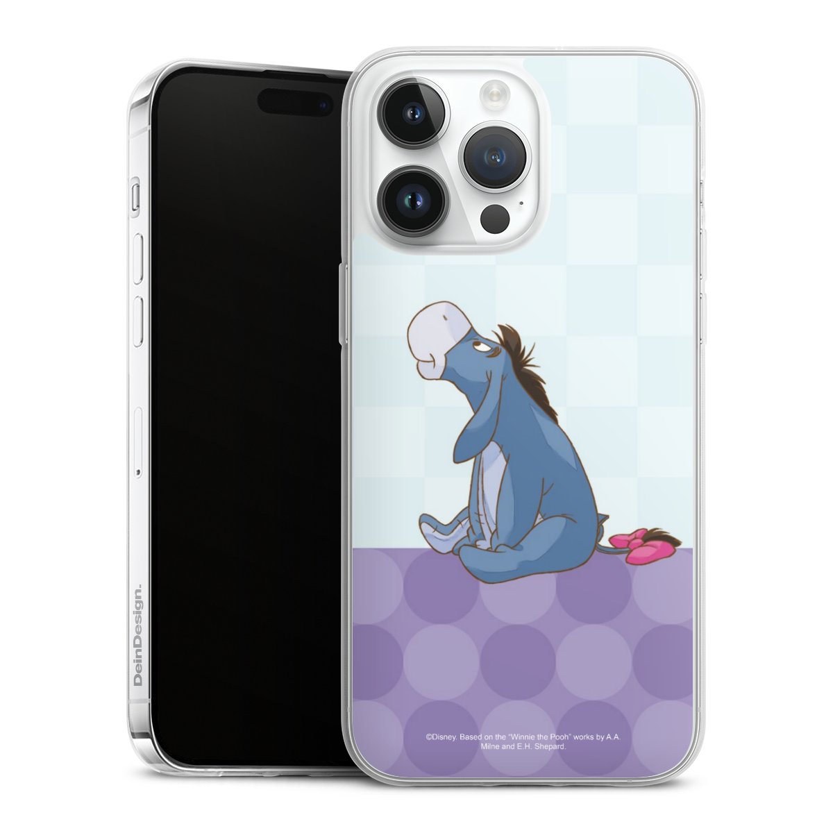 iPhone 14 Pro Max Handy Slim Case extra dünn Silikon Handyhülle transparent Hülle Disney Donkey Winnie The Pooh Silikon Slim Case