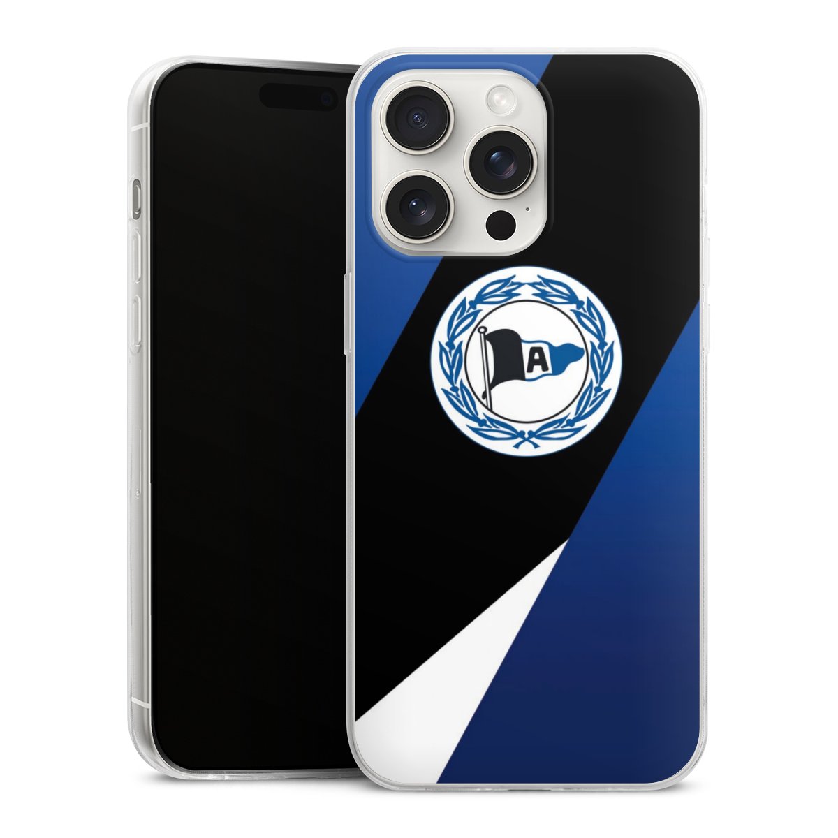 iPhone 15 Pro Max Handy Slim Case extra dünn Silikon Handyhülle transparent Hülle Official Licensed Product Arminia Bielefeld Dsc Silikon Slim Case