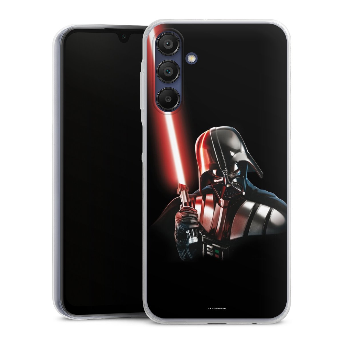 Galaxy A15 5G Handy Slim Case extra dünn Silikon Handyhülle transparent Hülle Star Wars Merchandise Darth Vader Silikon Slim Case