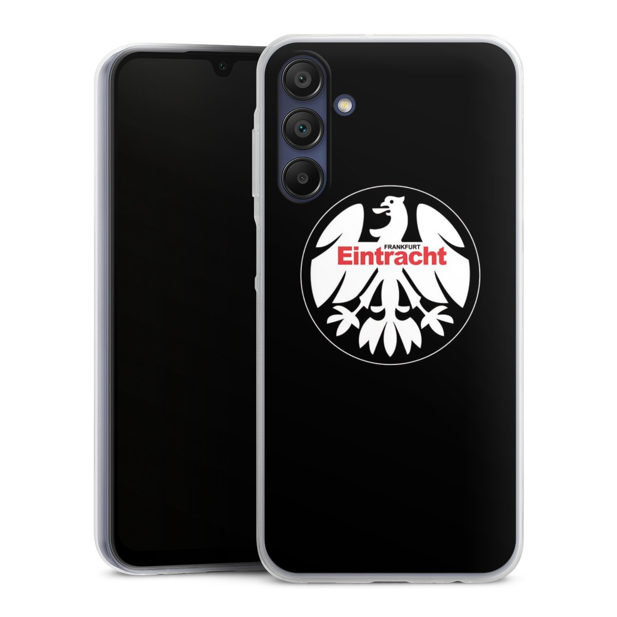 Galaxy A15 5G Handy Slim Case extra dünn Silikon Handyhülle transparent Hülle Official Licensed Product Eintracht Frankfurt Sge Silikon Slim Case