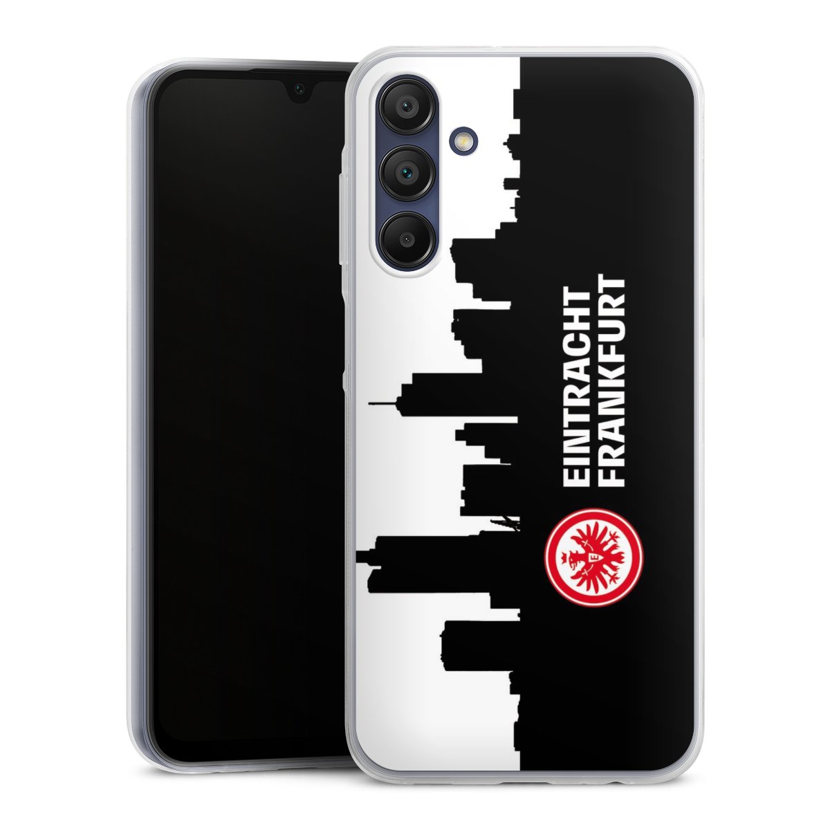 Galaxy A15 5G Handy Slim Case extra dünn Silikon Handyhülle transparent Hülle Sge Eintracht Frankfurt Official Licensed Product Silikon Slim Case