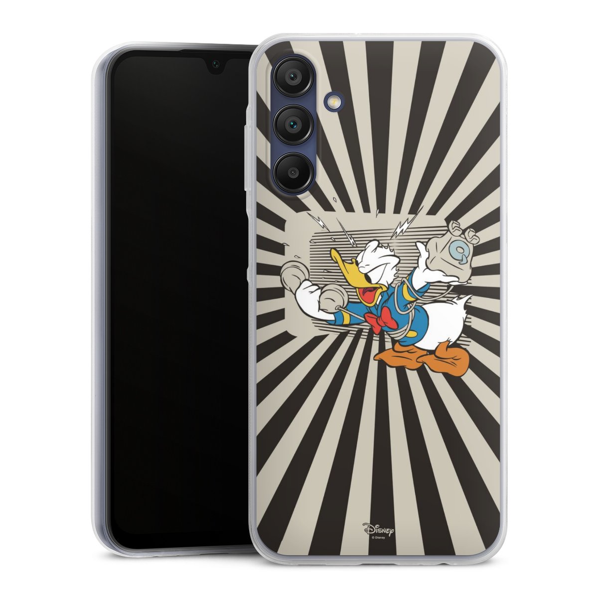 Galaxy A15 5G Handy Slim Case extra dünn Silikon Handyhülle transparent Hülle Donald Duck Disney Official Licensed Product Silikon Slim Case