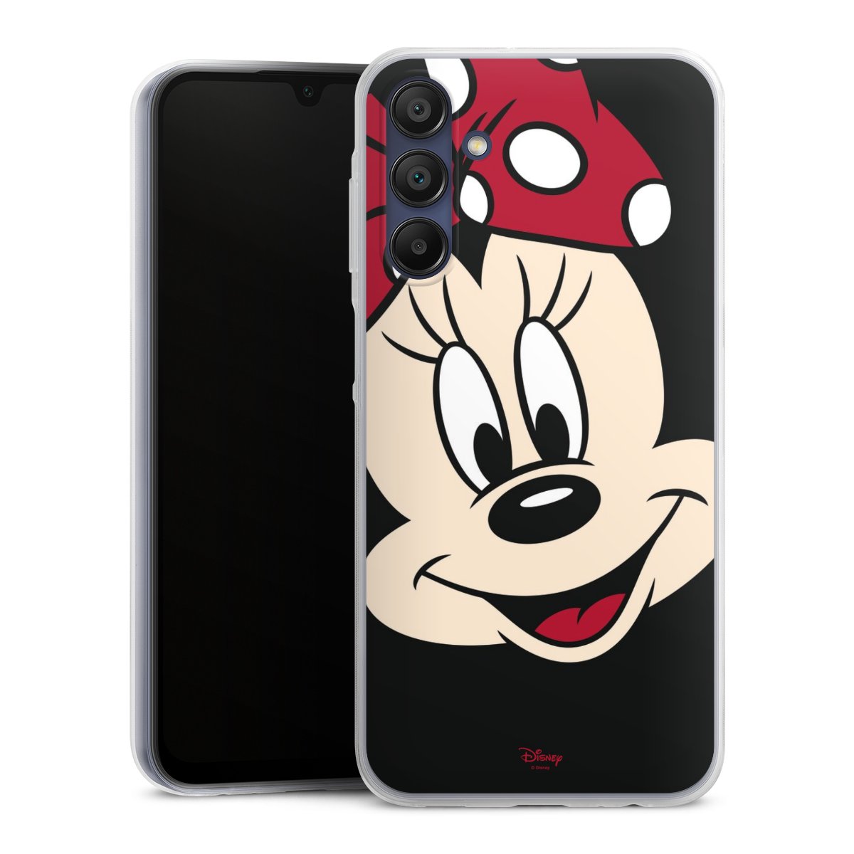 Galaxy A15 5G Handy Slim Case extra dünn Silikon Handyhülle transparent Hülle Minnie Mouse Official Licensed Product Disney Silikon Slim Case