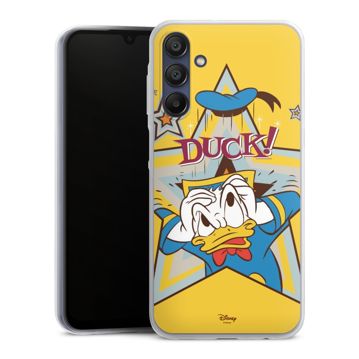 Galaxy A15 5G Handy Slim Case extra dünn Silikon Handyhülle transparent Hülle Official Licensed Product Donald Duck Disney Silikon Slim Case