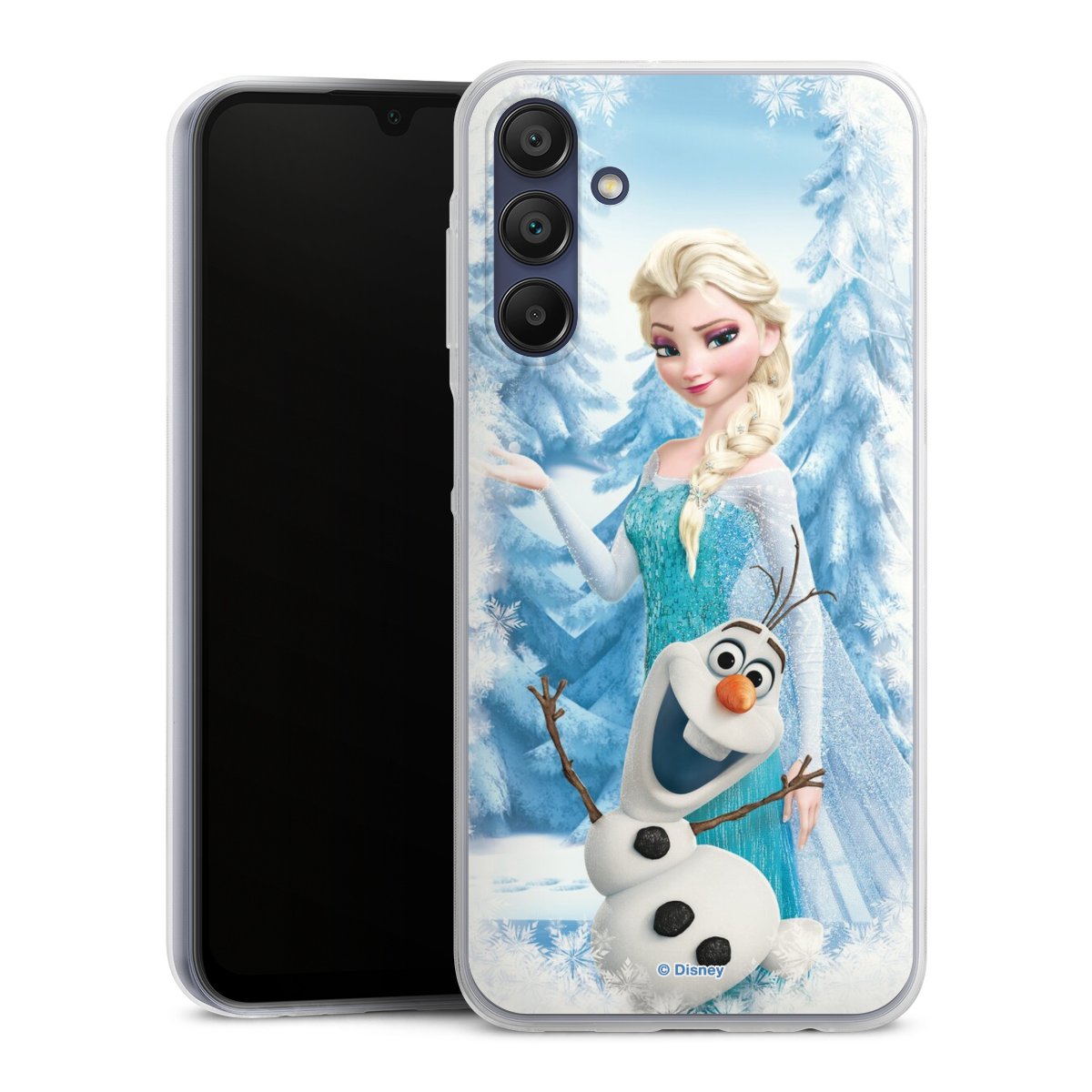 Galaxy A15 5G Handy Slim Case extra dünn Silikon Handyhülle transparent Hülle Official Licensed Product Frozen Elsa Disney Silikon Slim Case