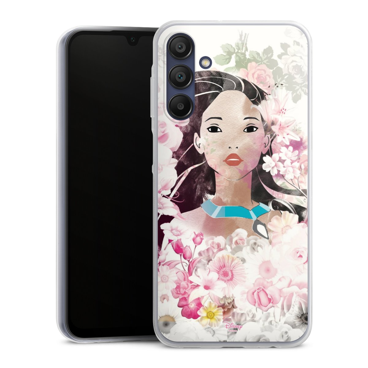 Galaxy A15 5G Handy Slim Case extra dünn Silikon Handyhülle transparent Hülle Pocahontas Official Licensed Product Disney Silikon Slim Case