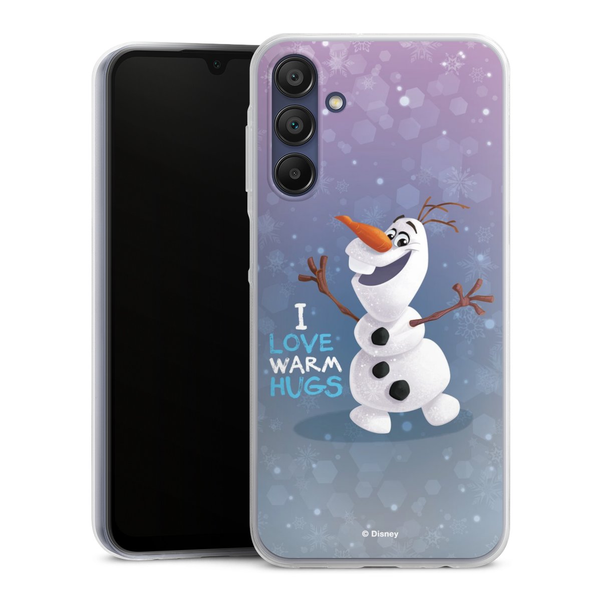 Galaxy A15 5G Handy Slim Case extra dünn Silikon Handyhülle transparent Hülle Frozen Frozen Olaf Official Licensed Product Silikon Slim Case