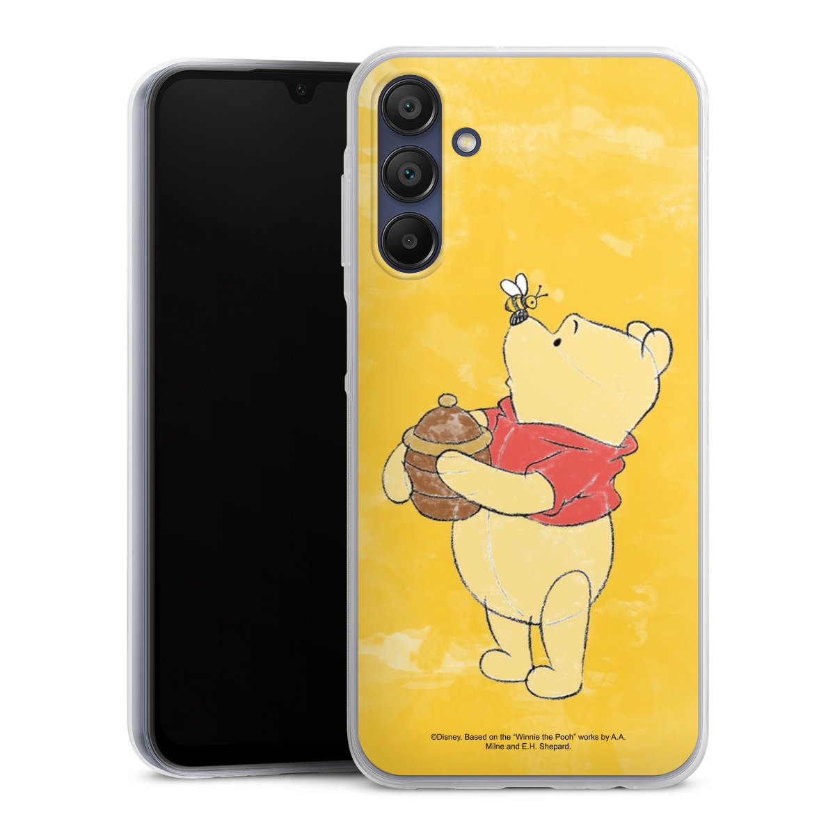 Galaxy A15 5G Handy Slim Case extra dünn Silikon Handyhülle transparent Hülle Official Licensed Product Winnie The Pooh Disney Silikon Slim Case