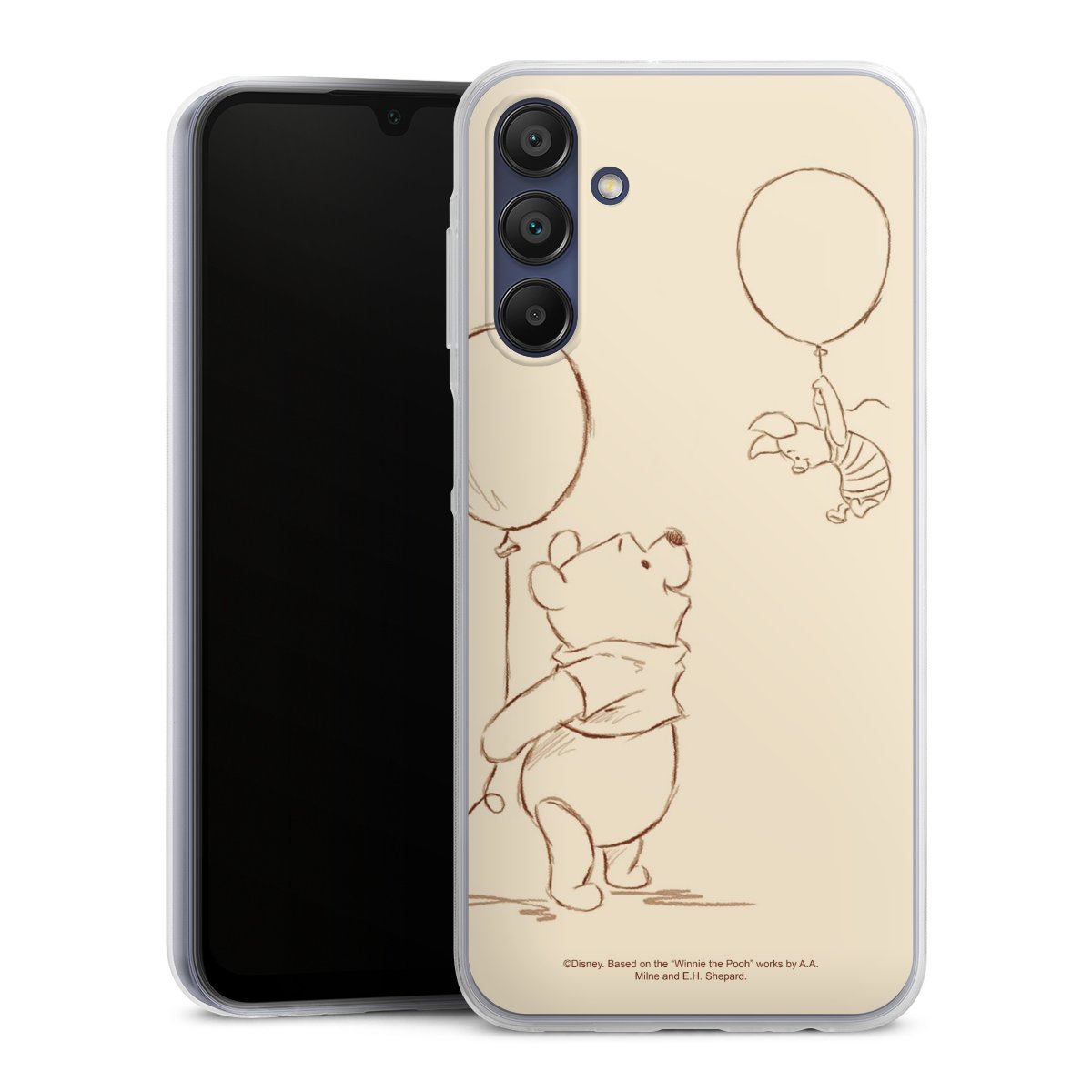 Galaxy A15 5G Handy Slim Case extra dünn Silikon Handyhülle transparent Hülle Official Licensed Product Winnie The Pooh Disney Silikon Slim Case