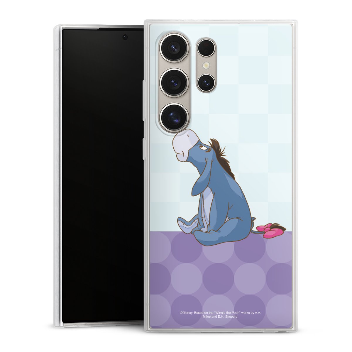 Galaxy S24 Ultra Handy Slim Case extra dünn Silikon Handyhülle transparent Hülle Disney Donkey Winnie The Pooh Silikon Slim Case