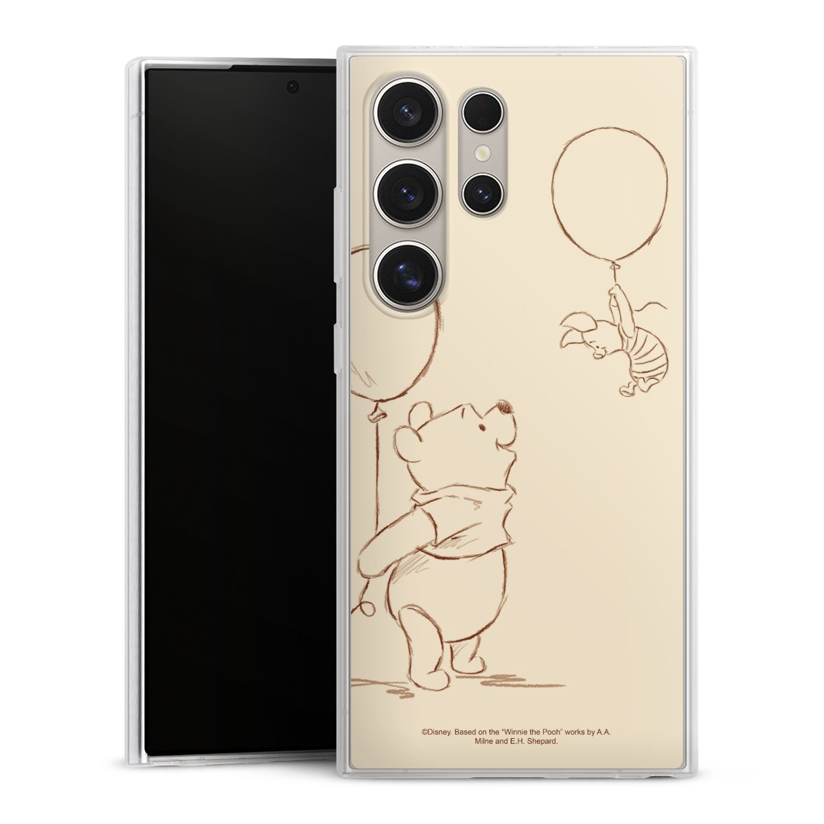 Galaxy S24 Ultra Handy Slim Case extra dünn Silikon Handyhülle transparent Hülle Official Licensed Product Winnie The Pooh Disney Silikon Slim Case