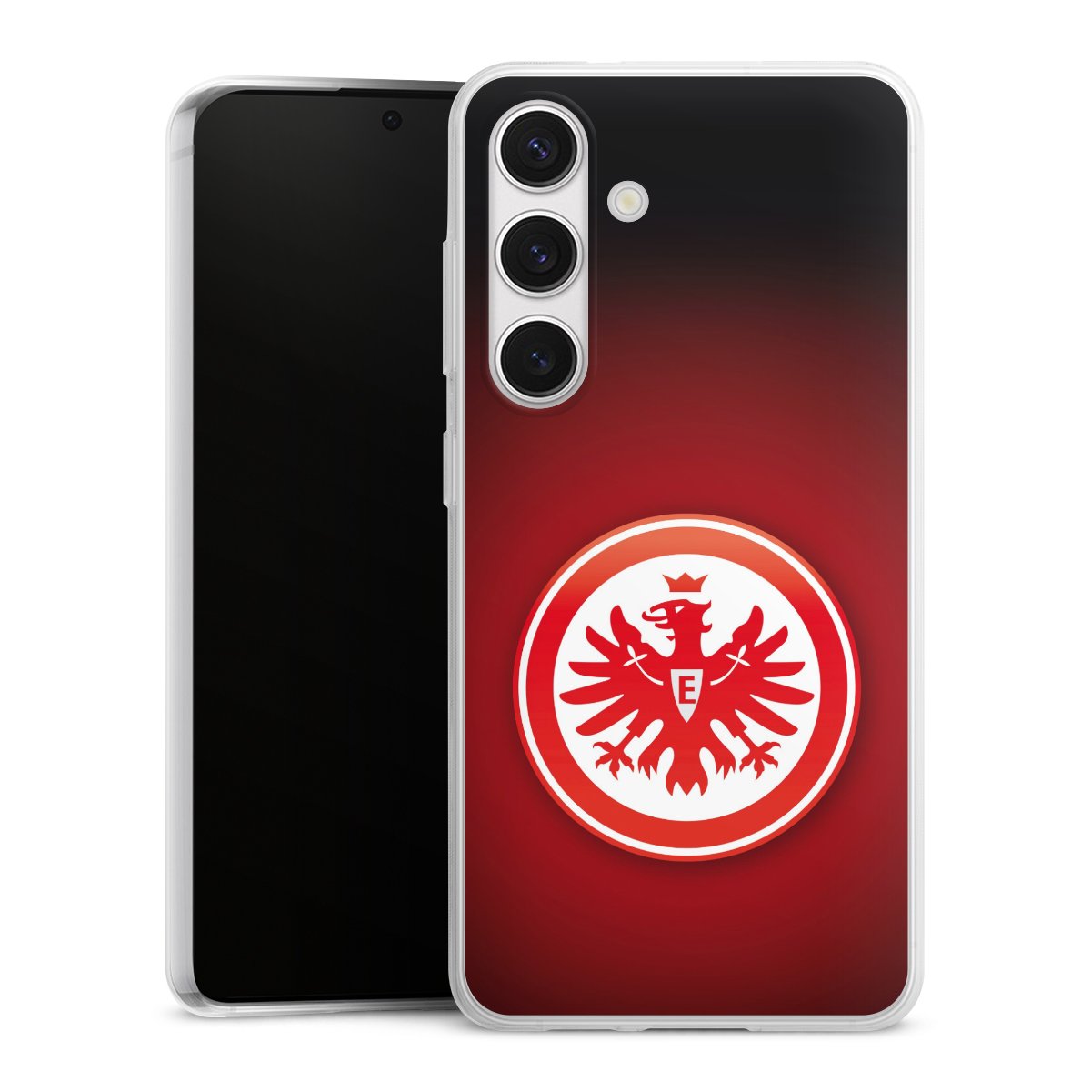 Galaxy S24 Handy Slim Case extra dünn Silikon Handyhülle transparent Hülle Eintracht Frankfurt Official Licensed Product Coat Of Arms Silikon Slim Case