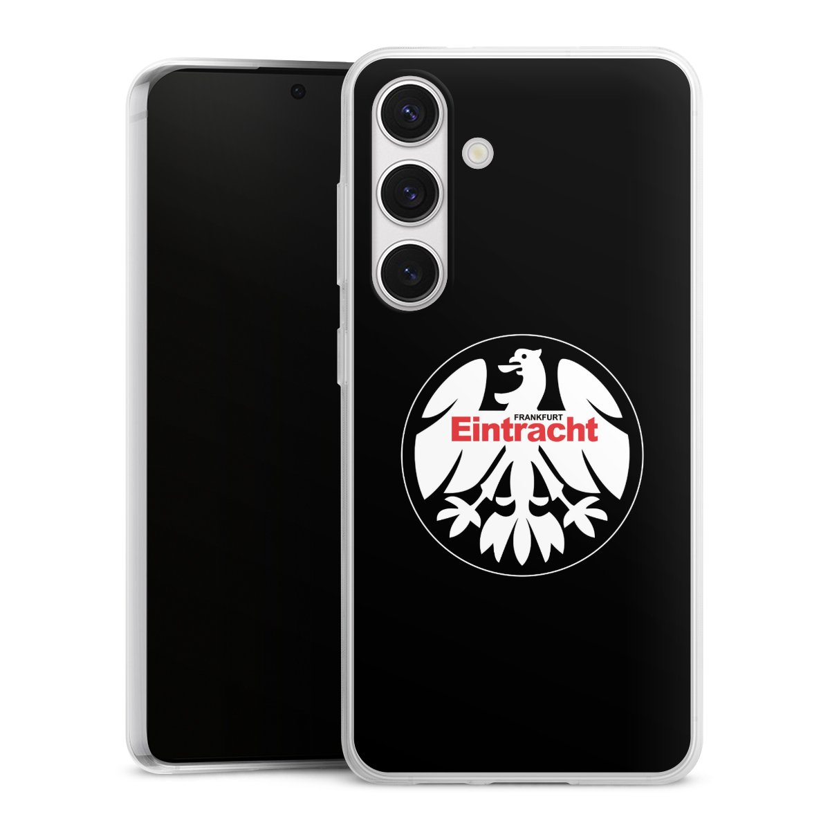 Galaxy S24 Handy Slim Case extra dünn Silikon Handyhülle transparent Hülle Official Licensed Product Eintracht Frankfurt Sge Silikon Slim Case