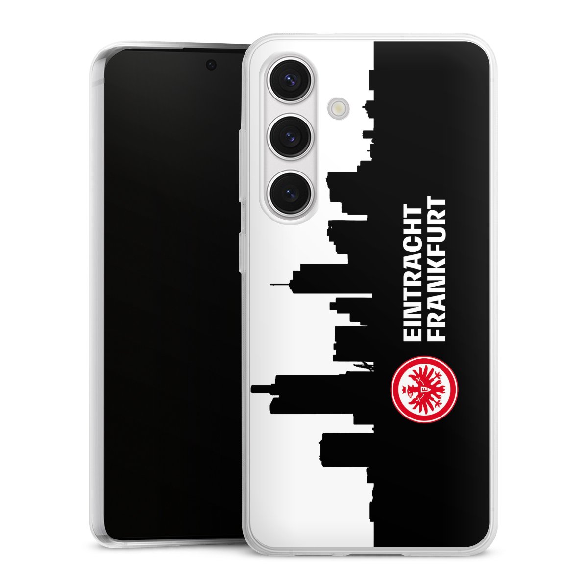 Galaxy S24 Handy Slim Case extra dünn Silikon Handyhülle transparent Hülle Sge Eintracht Frankfurt Official Licensed Product Silikon Slim Case