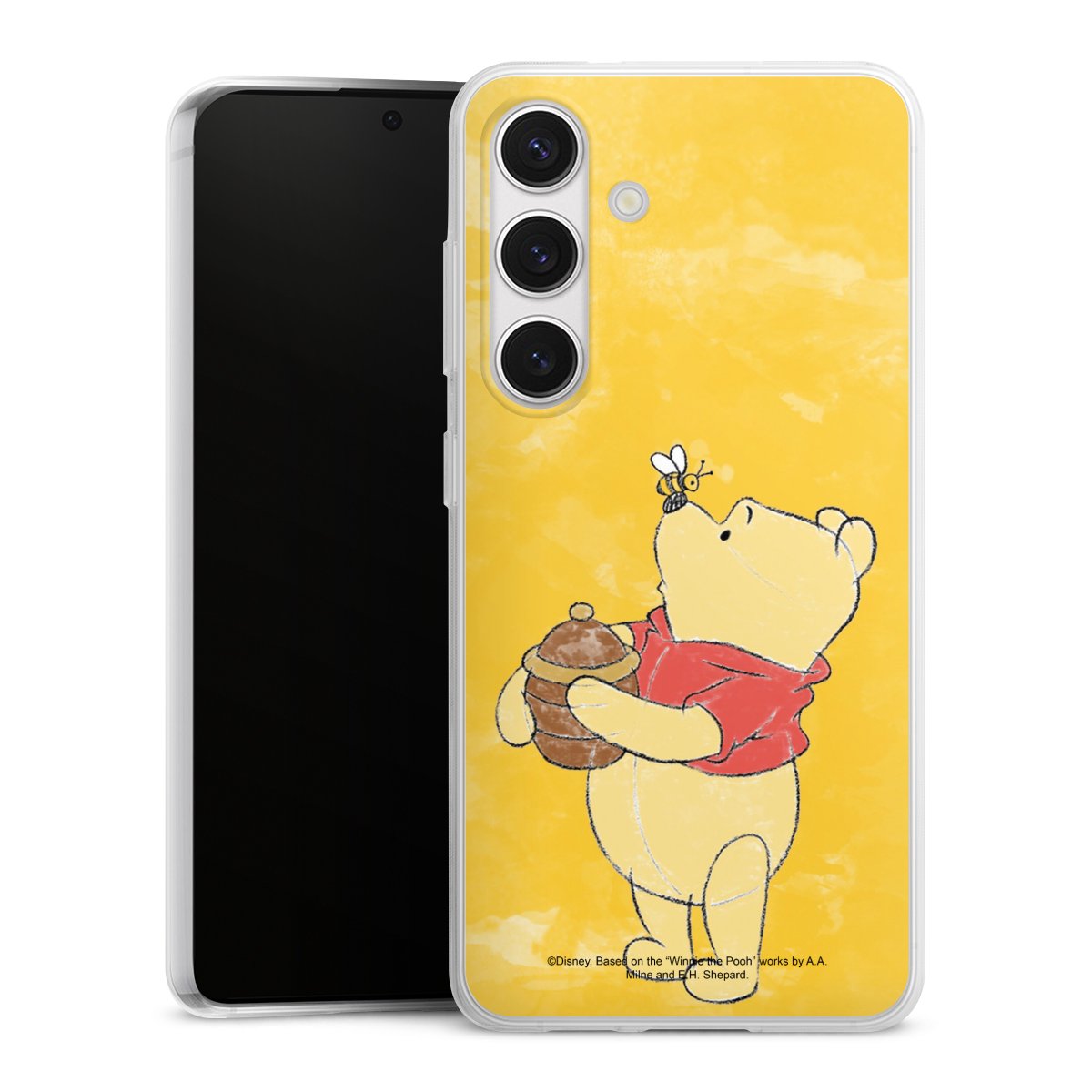 Galaxy S24 Handy Slim Case extra dünn Silikon Handyhülle transparent Hülle Official Licensed Product Winnie The Pooh Disney Silikon Slim Case