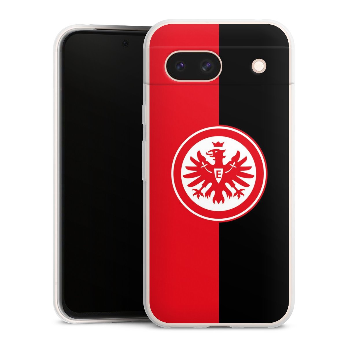 Google Pixel 8a Handy Slim Case extra dünn Silikon Handyhülle transparent Hülle Official Licensed Product Eintracht Frankfurt Sge Silikon Slim Case