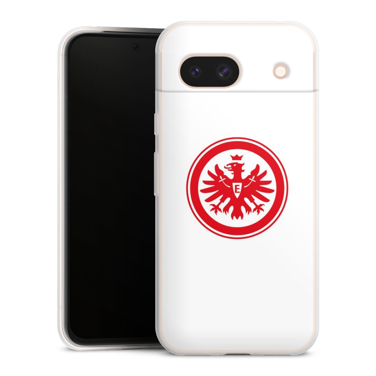 Google Pixel 8a Handy Slim Case extra dünn Silikon Handyhülle transparent Hülle Sge Eintracht Frankfurt Official Licensed Product Silikon Slim Case