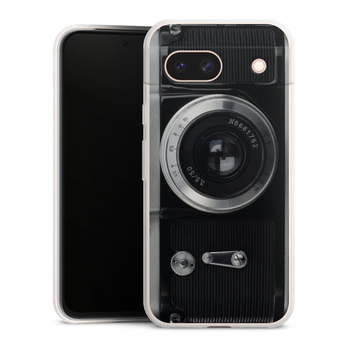 Google Pixel 8a Handy Slim Case extra dünn Silikon Handyhülle transparent Hülle Lens Camera Photography Silikon Slim Case