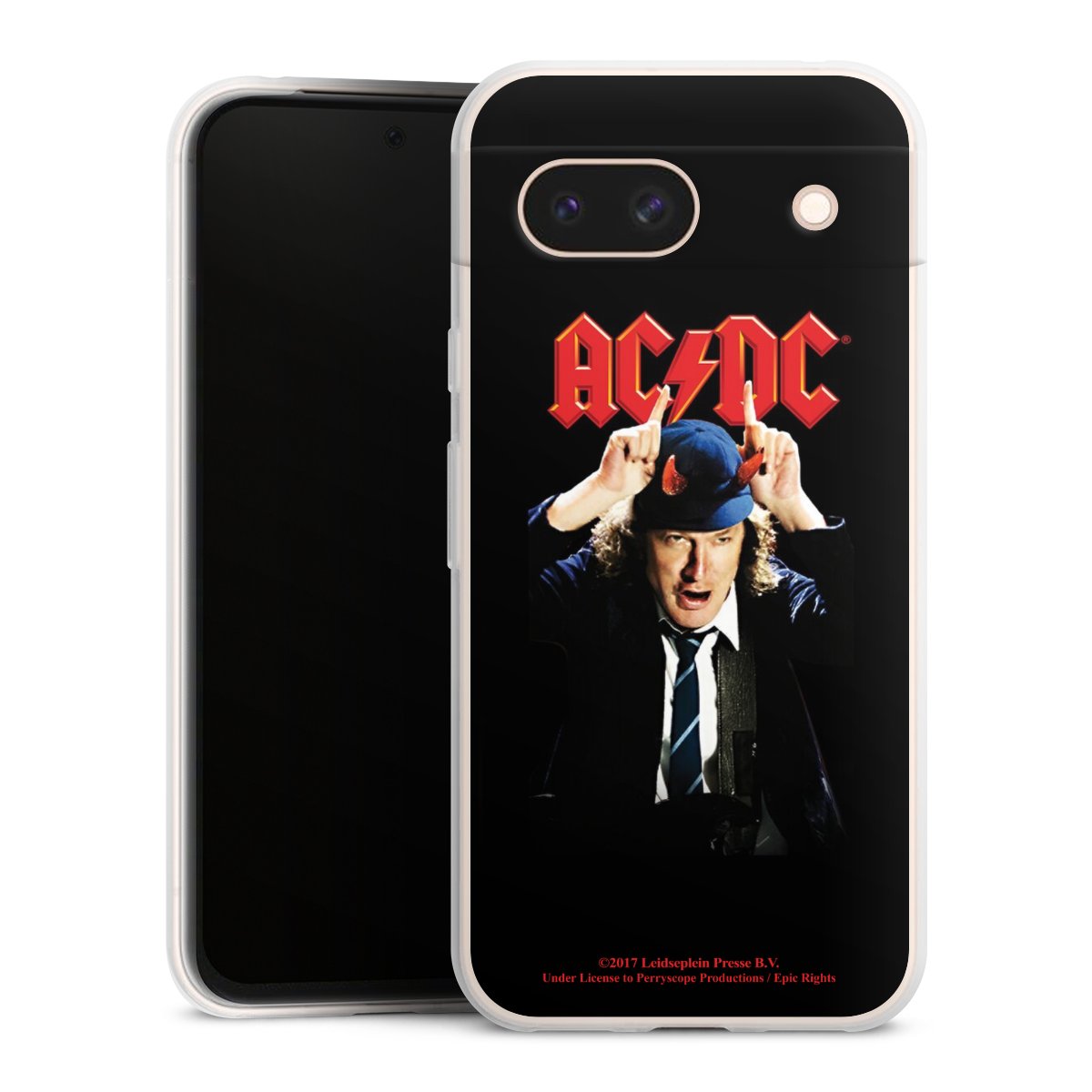 Google Pixel 8a Handy Slim Case extra dünn Silikon Handyhülle transparent Hülle Merchandise Acdc Riverplate Silikon Slim Case