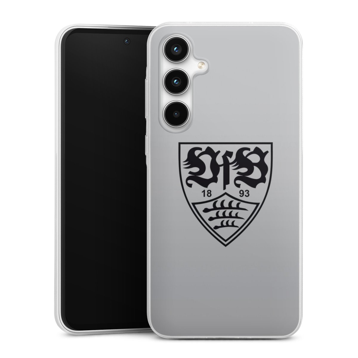 Galaxy A35 5G Handy Slim Case extra dünn Silikon Handyhülle transparent Hülle Logo Vfb Stuttgart Official Licensed Product Silikon Slim Case